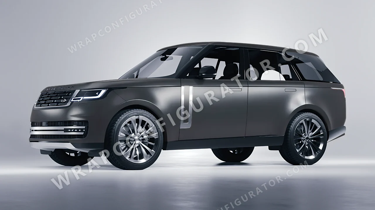 Grey Land Rover Range Rover 2024 wrapped in Inozetek Dynamic PPF Rock Grey DPPF802