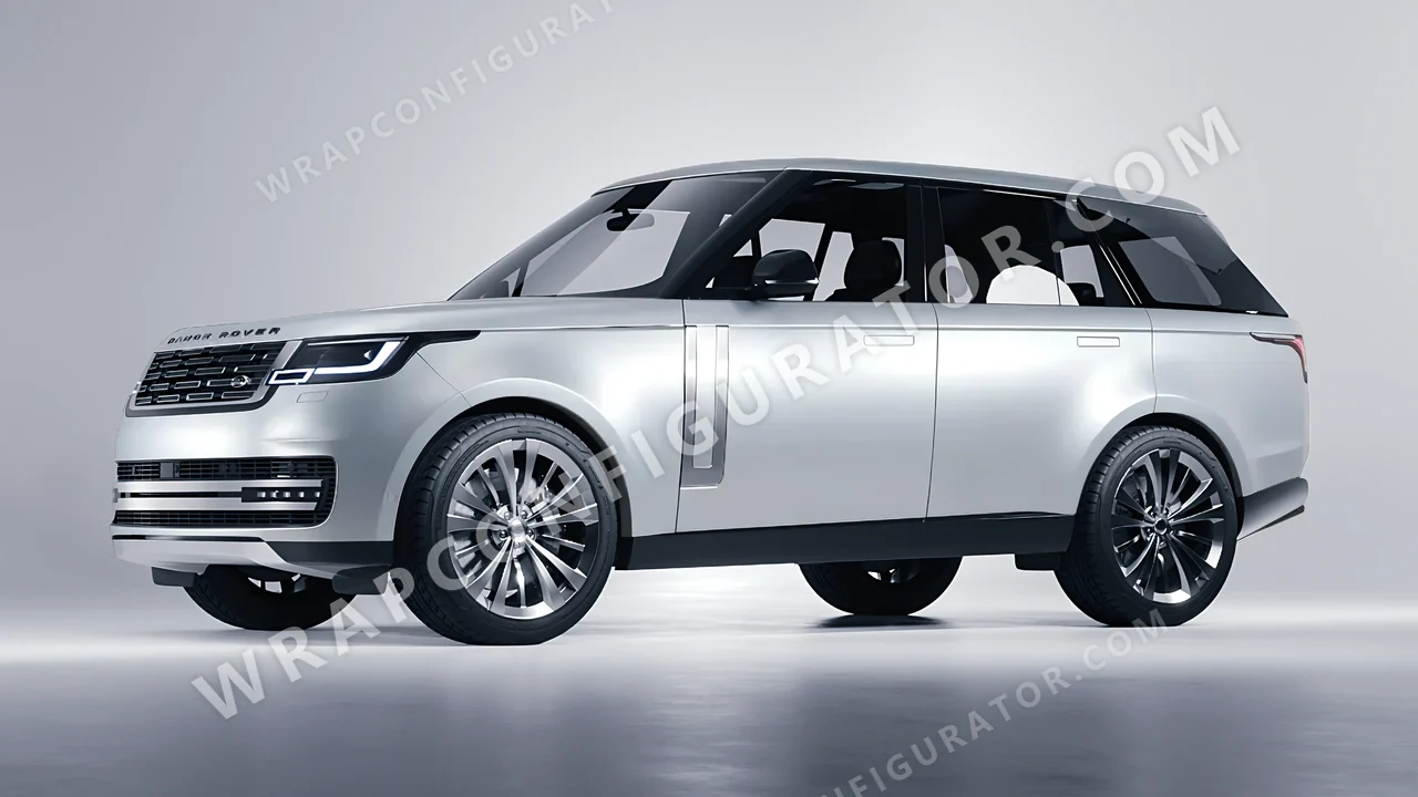 Grey Land Rover Range Rover 2024 wrapped in Inozetek Dynamic PPF Silver DPPF803