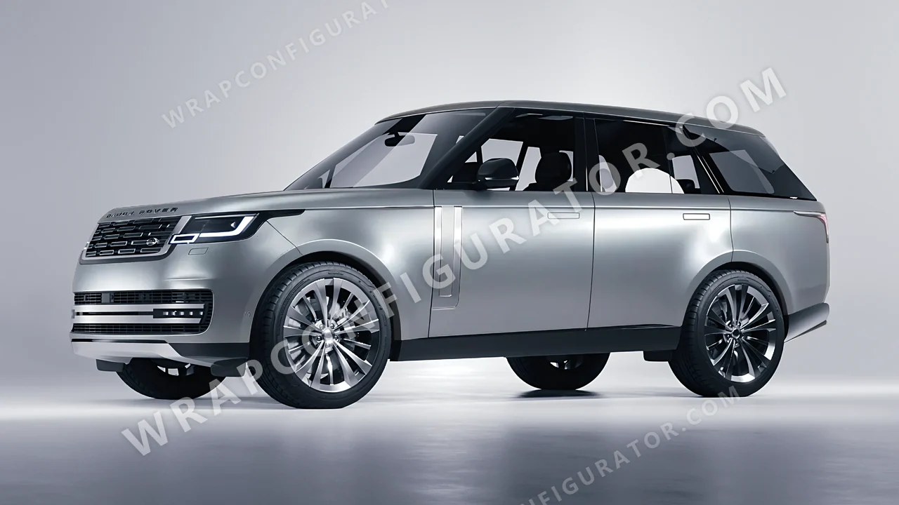 Grey Land Rover Range Rover 2024 wrapped in Inozetek Dynamic PPF Silver DPPF808