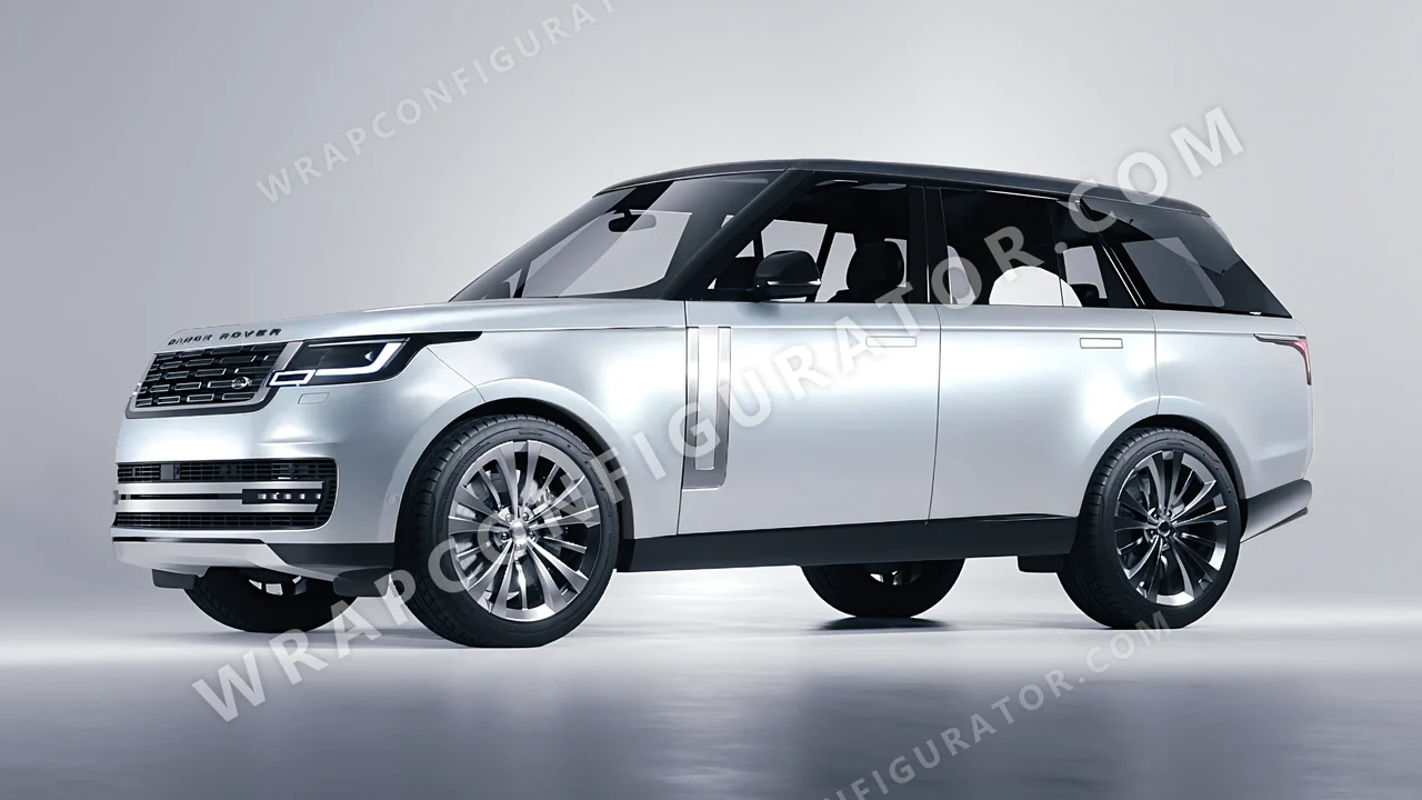 Grey Land Rover Range Rover 2024 wrapped in Inozetek Dynamic PPF Star Silver DPPF805