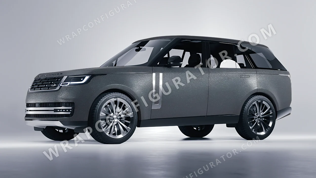 Grey Land Rover Range Rover 2024 wrapped in KPMF Dark Grey Matt K89015