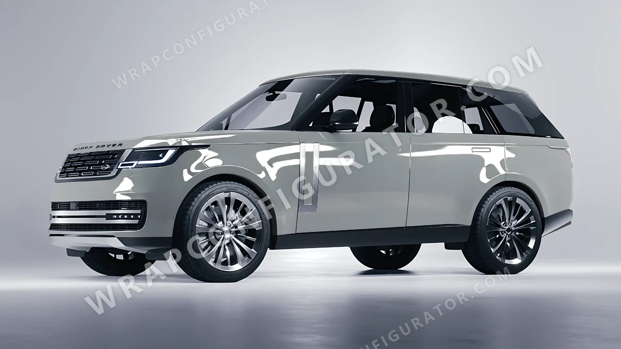 Grey Land Rover Range Rover 2024 wrapped in KPMF Ominous Grey K75415