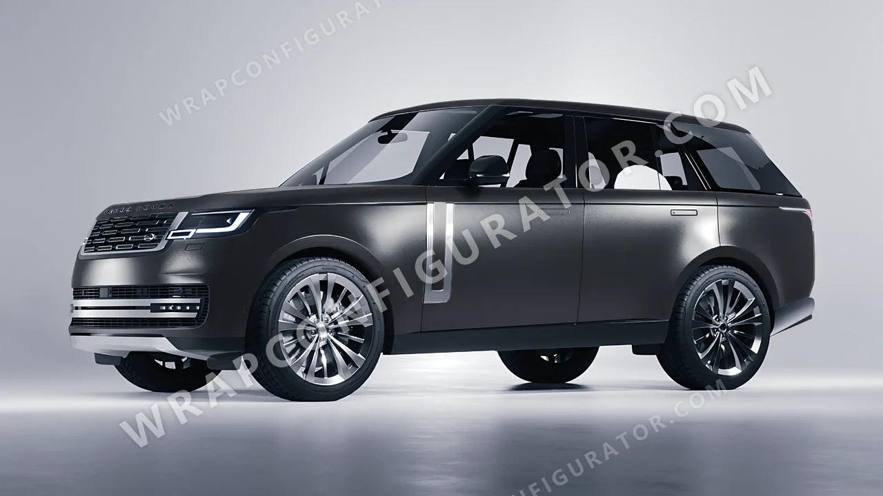 Grey Land Rover Range Rover 2024 wrapped in ORACAL Anthracite 970RA-093M