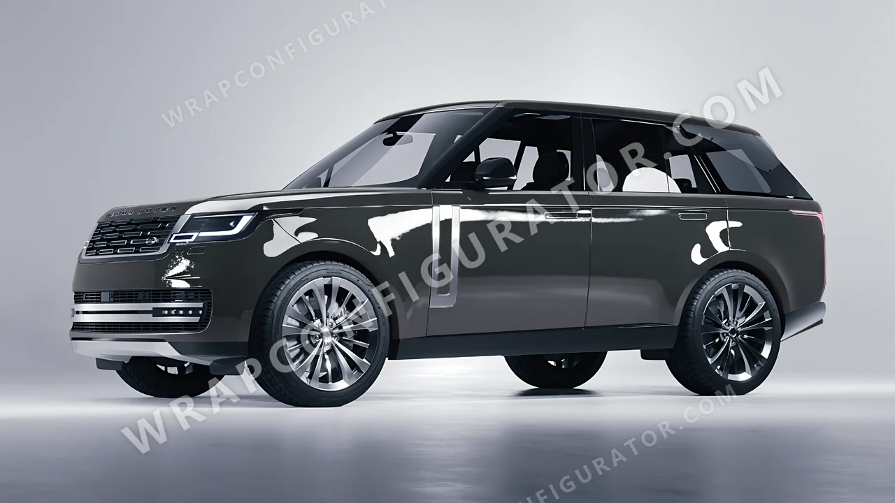 Grey Land Rover Range Rover 2024 wrapped in ORACAL Dark Grey 970RA-073G