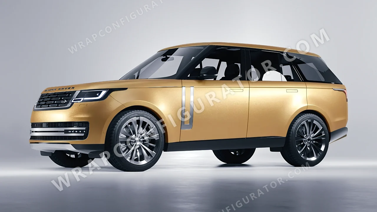 Grey Land Rover Range Rover 2024 wrapped in ORACAL Pyrite 970RA-926M