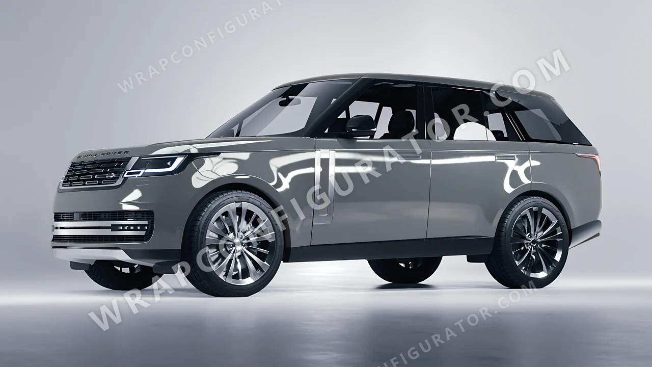 Grey Land Rover Range Rover 2024 wrapped in ORACAL Simple Grey 970RA-730G