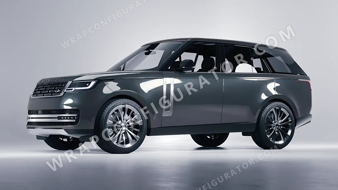 Grey Land Rover Range Rover 2024 wrapped in ORACAL Steel 970RA-795G