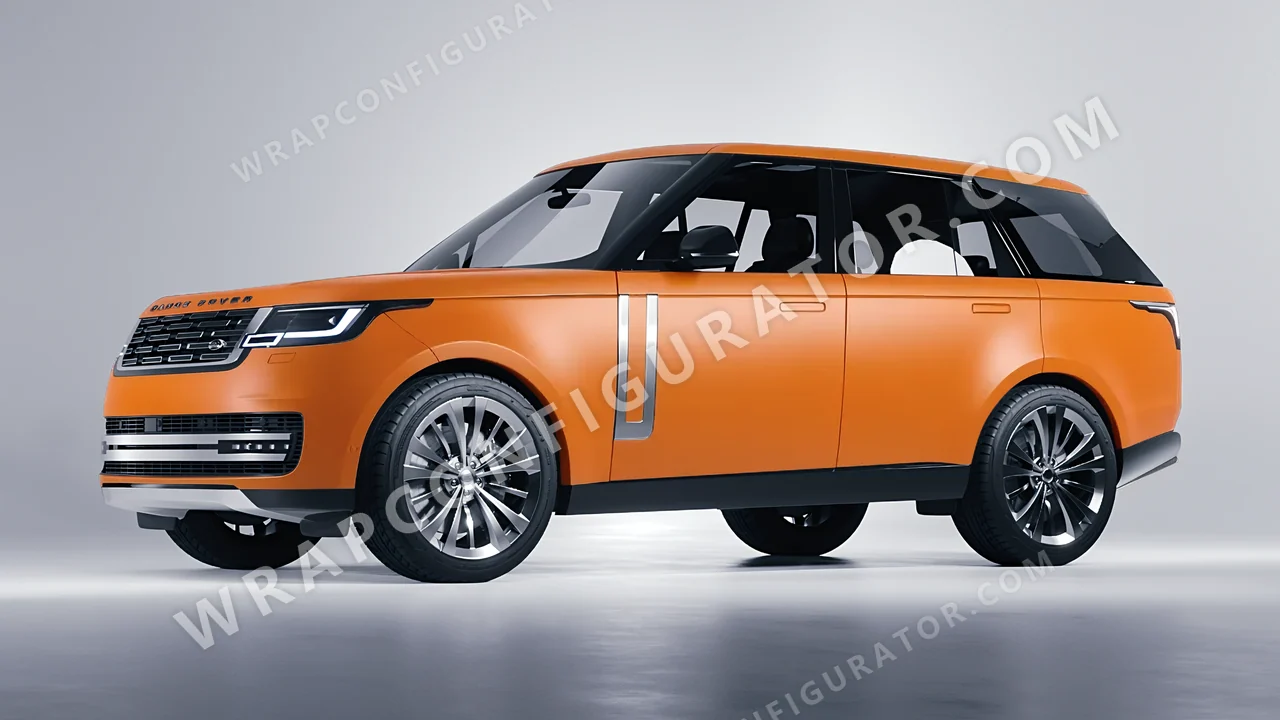 Orange Land Rover Range Rover 2024 wrapped in Avery Dennison Orange SW900-321-O