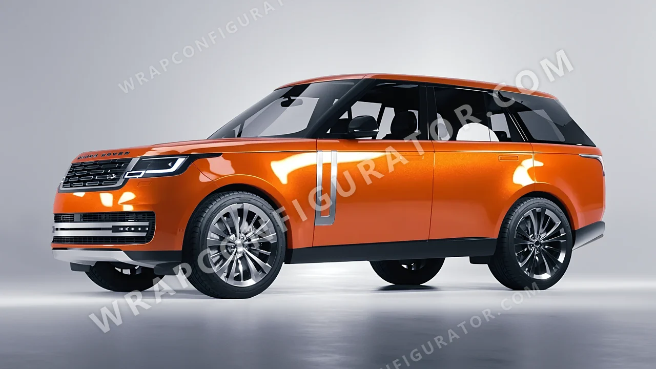 Orange Land Rover Range Rover 2024 wrapped in Colourshield PPF by HyperPro Bright Orange HGM76-P