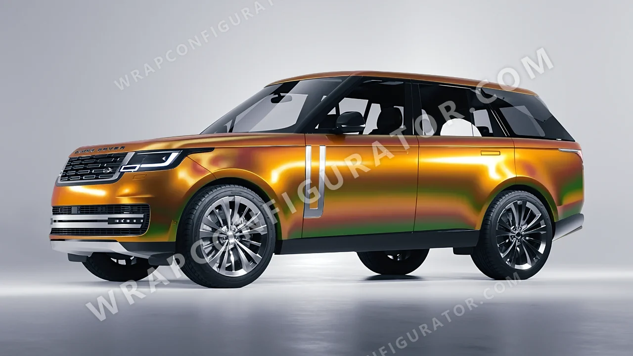 Orange Land Rover Range Rover 2024 wrapped in Colourshield PPF by HyperPro Dawn Orange GB04-P
