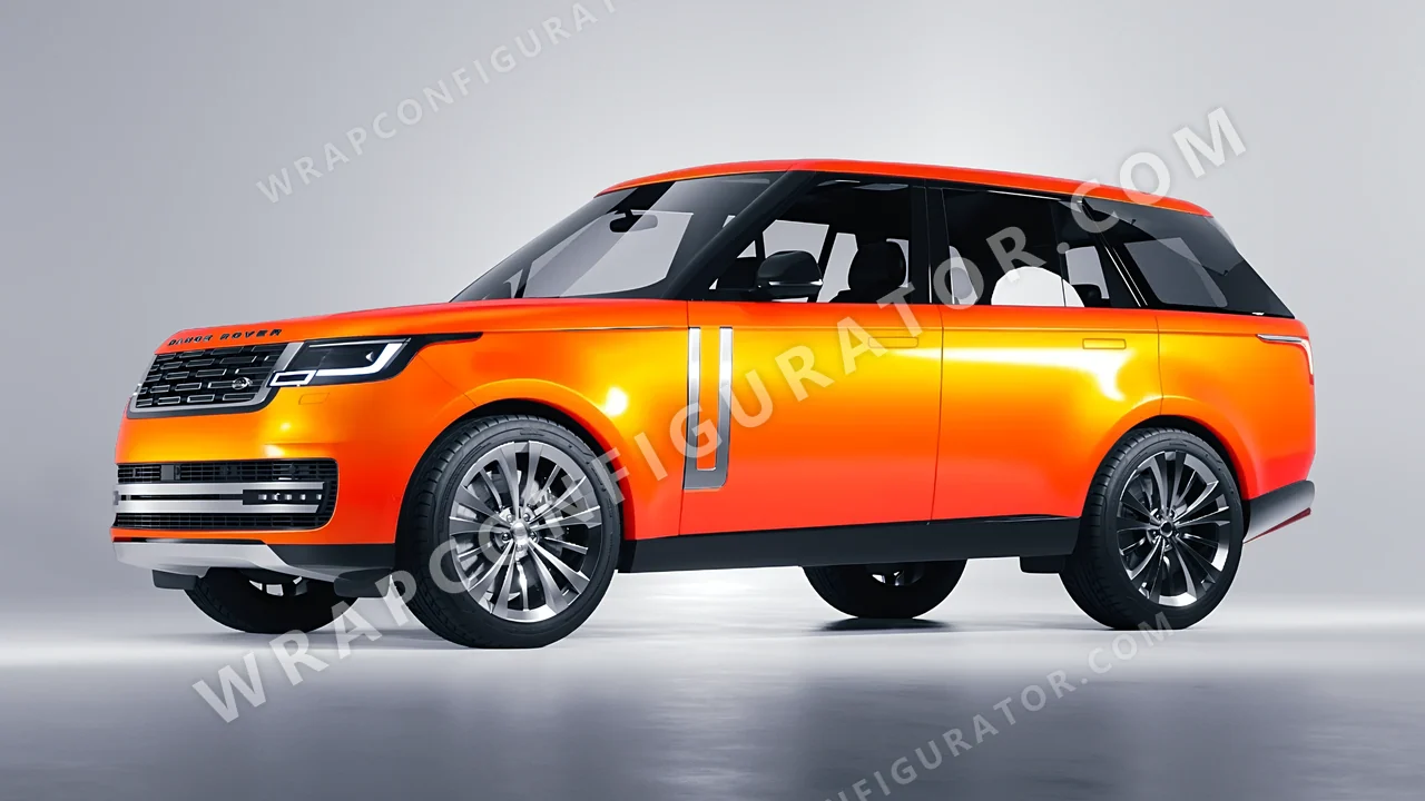 Orange Land Rover Range Rover 2024 wrapped in Colourshield PPF by HyperPro Deep Orange GSF11-P