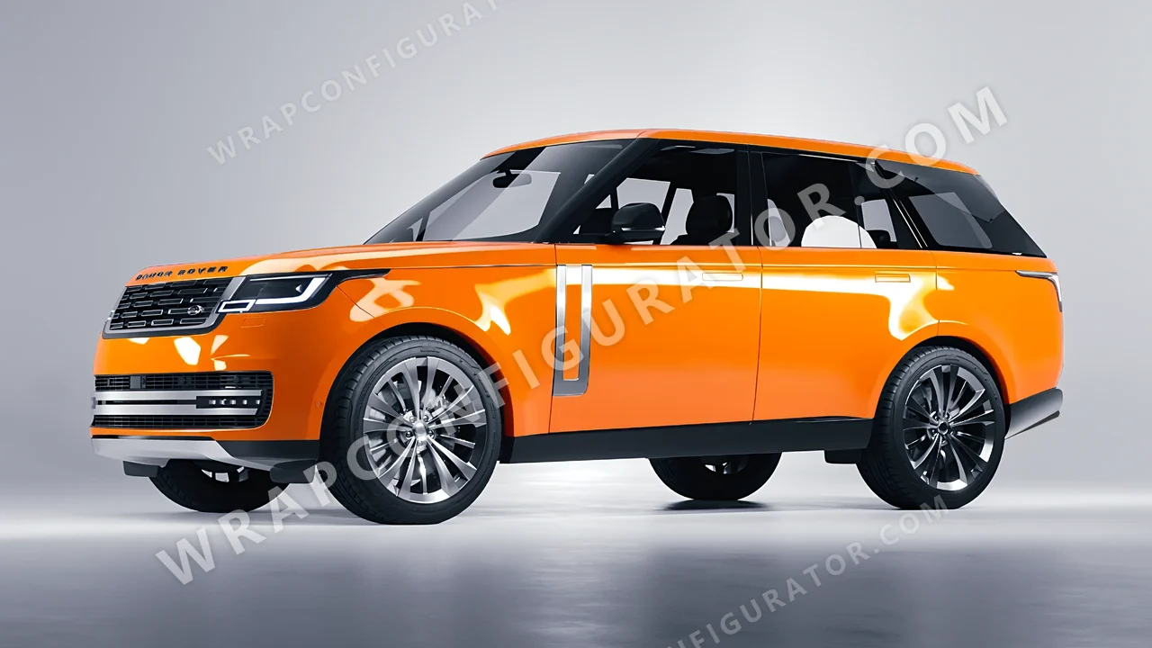 Orange Land Rover Range Rover 2024 wrapped in Colourshield PPF by HyperPro Papaya Orange HGF50-P