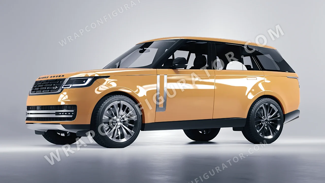 Orange Land Rover Range Rover 2024 wrapped in ORACAL Copper Kiss 970RA-313G