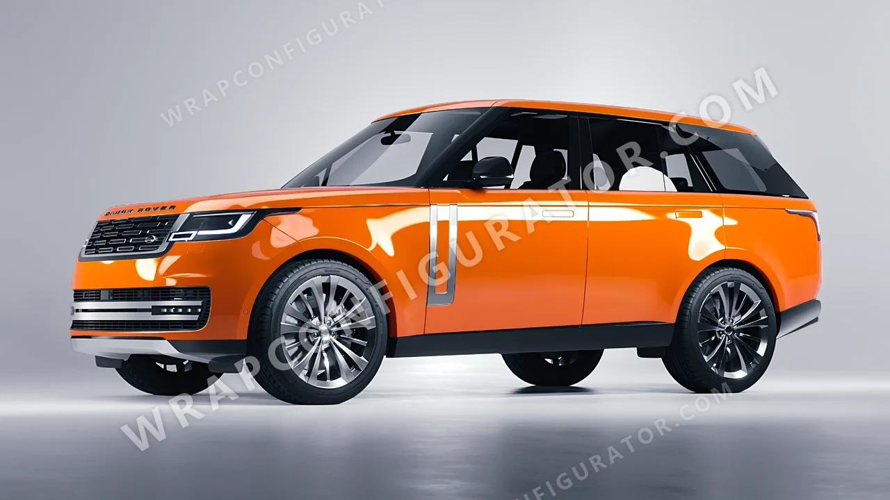 Orange Land Rover Range Rover 2024 wrapped in ORACAL Daggi Orange 970RA-363G