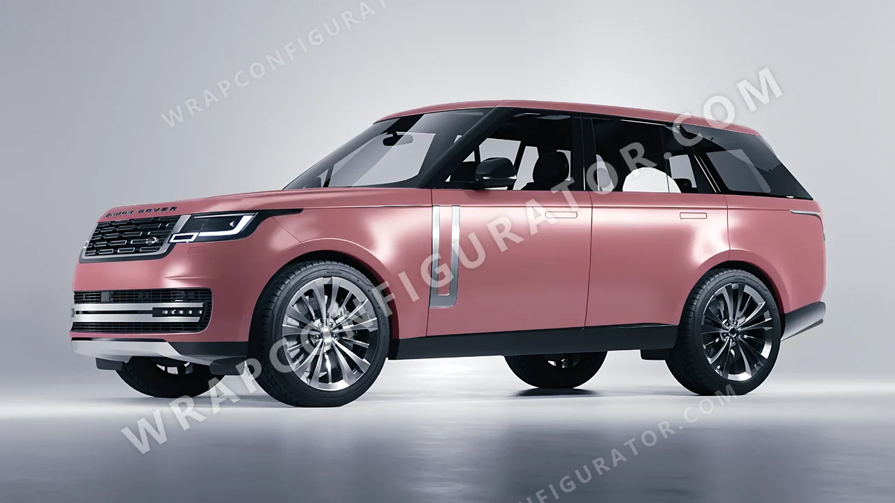 Pink Land Rover Range Rover 2024 wrapped in 3M Velvet Rose S23