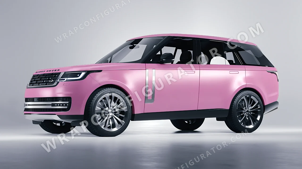 Pink Land Rover Range Rover 2024 wrapped in Avery Dennison Bubblegum Pink SW900-514-O