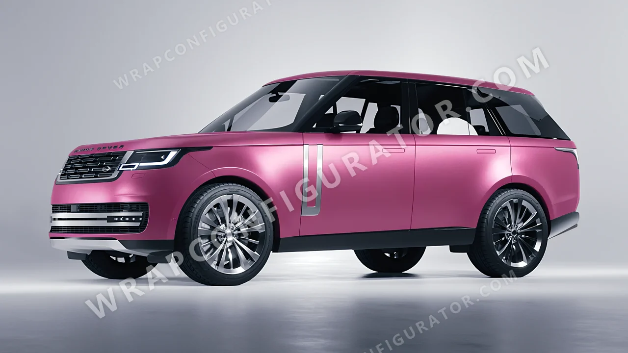 Pink Land Rover Range Rover 2024 wrapped in Avery Dennison Pink SW900-520-M