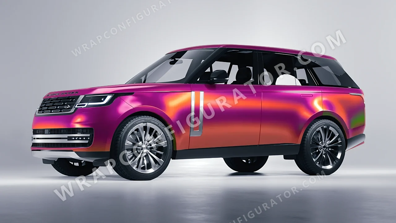 Pink Land Rover Range Rover 2024 wrapped in Colourshield PPF by HyperPro Daybreak Pink GB02-P