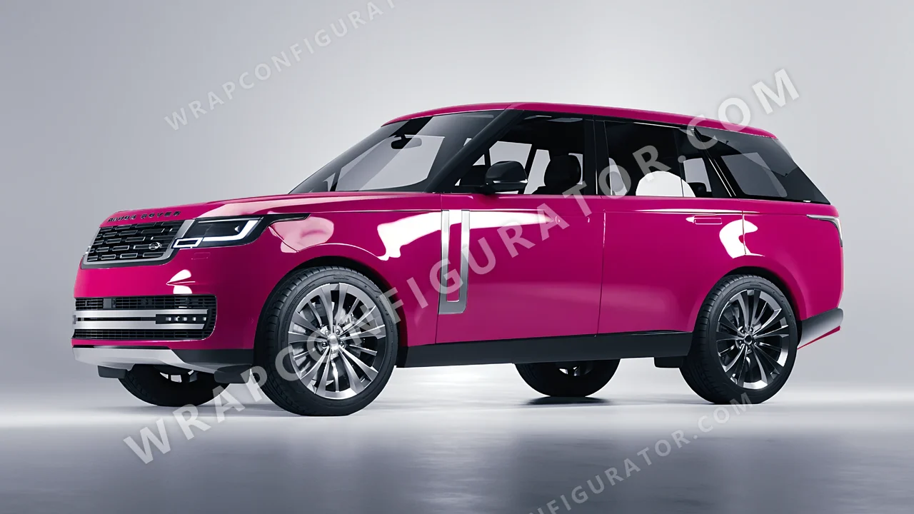 Pink Land Rover Range Rover 2024 wrapped in Colourshield PPF by HyperPro Deep Pink HGF60-P