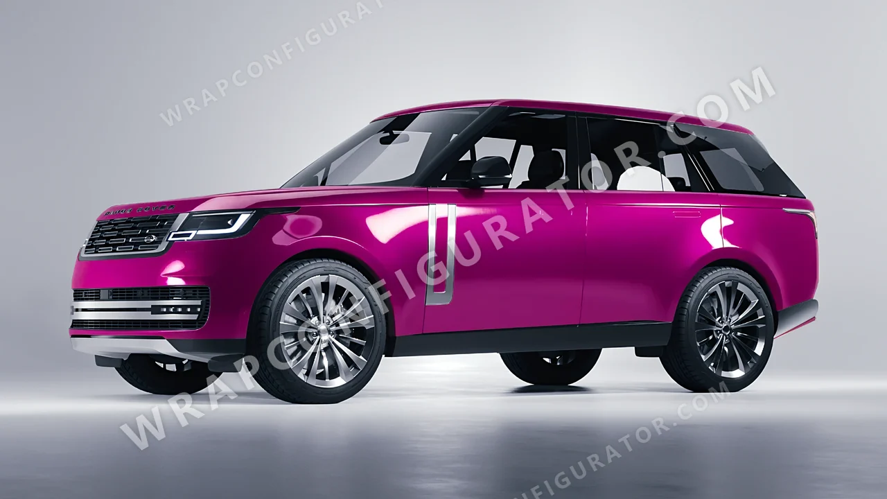 Pink Land Rover Range Rover 2024 wrapped in KPMF Cosmos Pink K75410