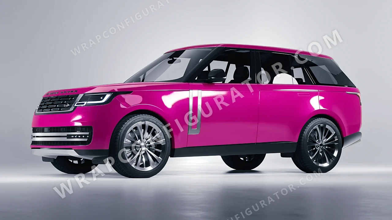 Pink Land Rover Range Rover 2024 wrapped in KPMF Momentum Pink K75406