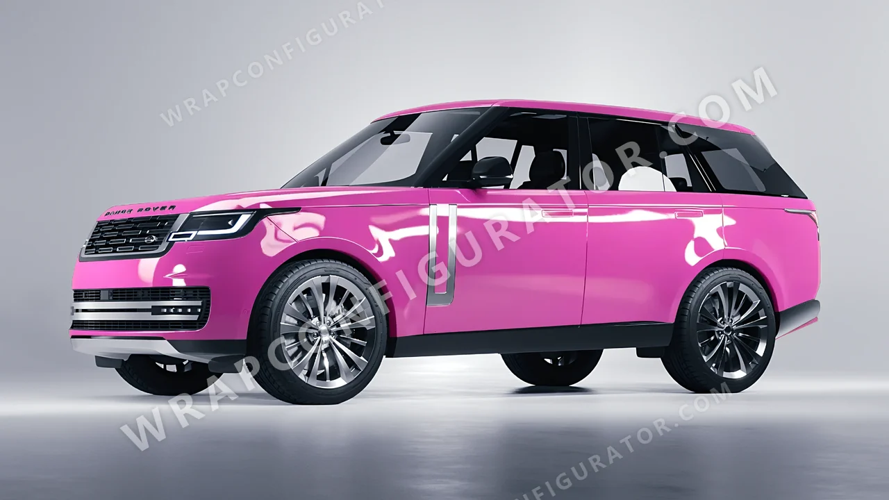 Pink Land Rover Range Rover 2024 wrapped in ORACAL Soft Pink 970RA-045G