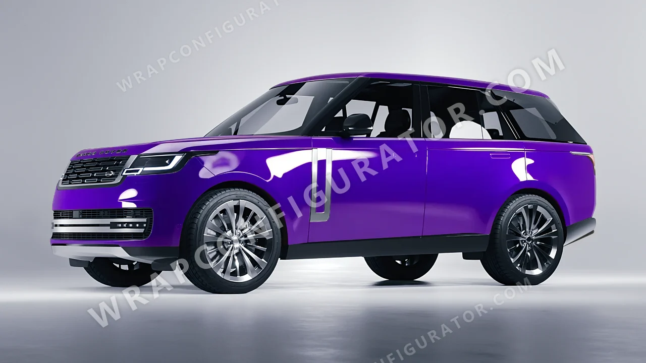 Purple Land Rover Range Rover 2024 wrapped in 3M Plum Explosion 2.0 HGP258