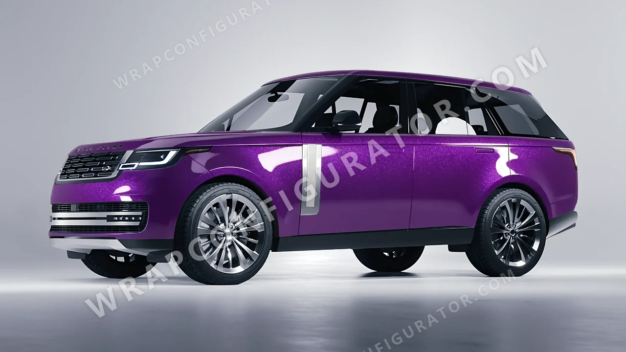 Purple Land Rover Range Rover 2024 wrapped in Avery Dennison Popstar Concert Purple SW900-521-M