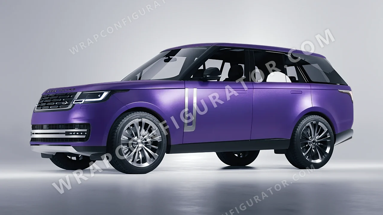 Purple Land Rover Range Rover 2024 wrapped in Avery Dennison Purple SW900-565-M