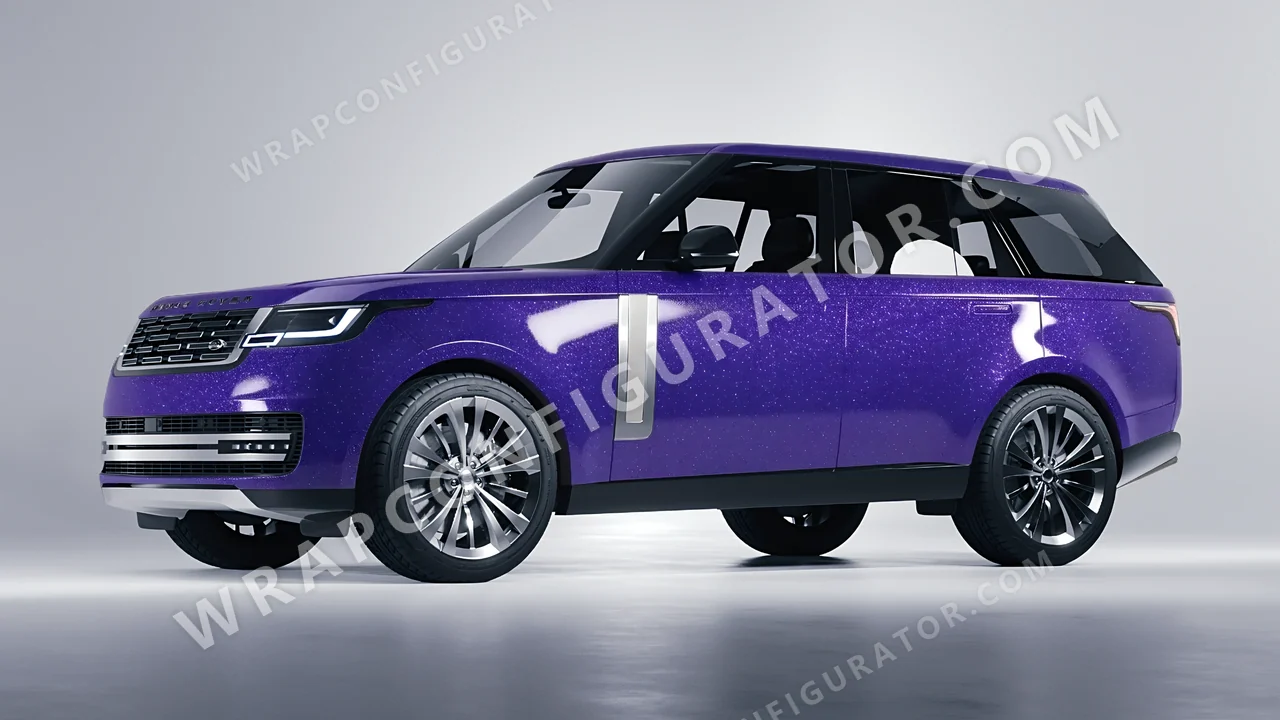 Purple Land Rover Range Rover 2024 wrapped in Avery Dennison Purple SW900-587-D