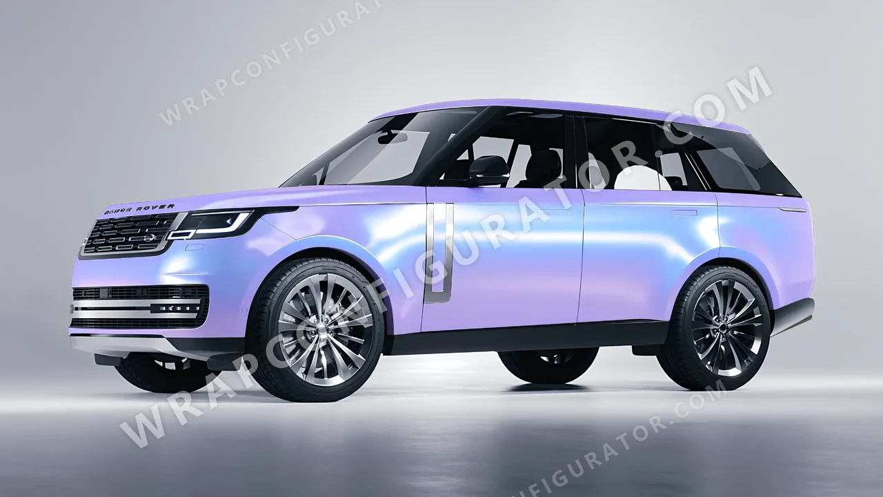 Purple Land Rover Range Rover 2024 wrapped in Colourshield PPF by HyperPro Aurora Purple CGM08-P