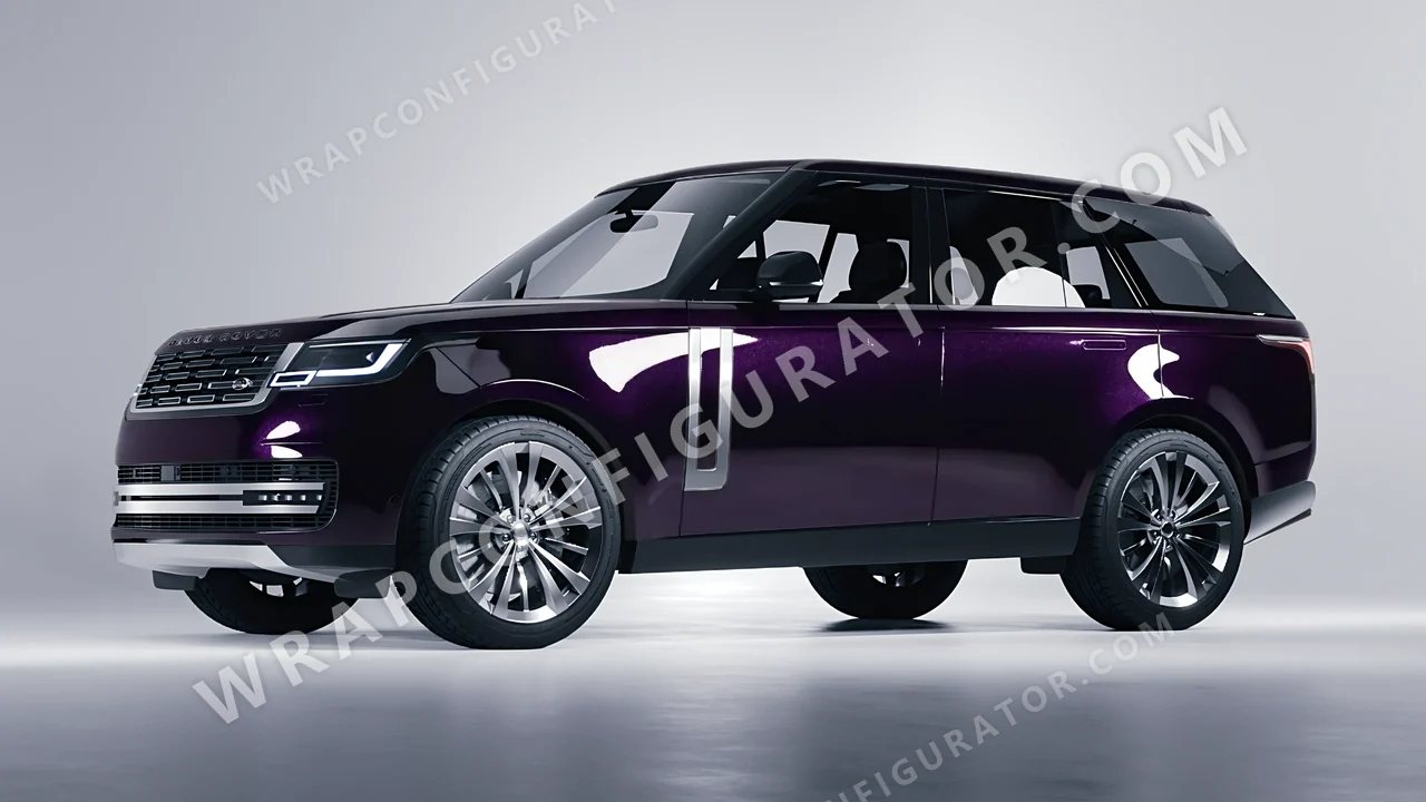 Purple Land Rover Range Rover 2024 wrapped in Colourshield PPF by HyperPro Black Eggplant HGM37-P