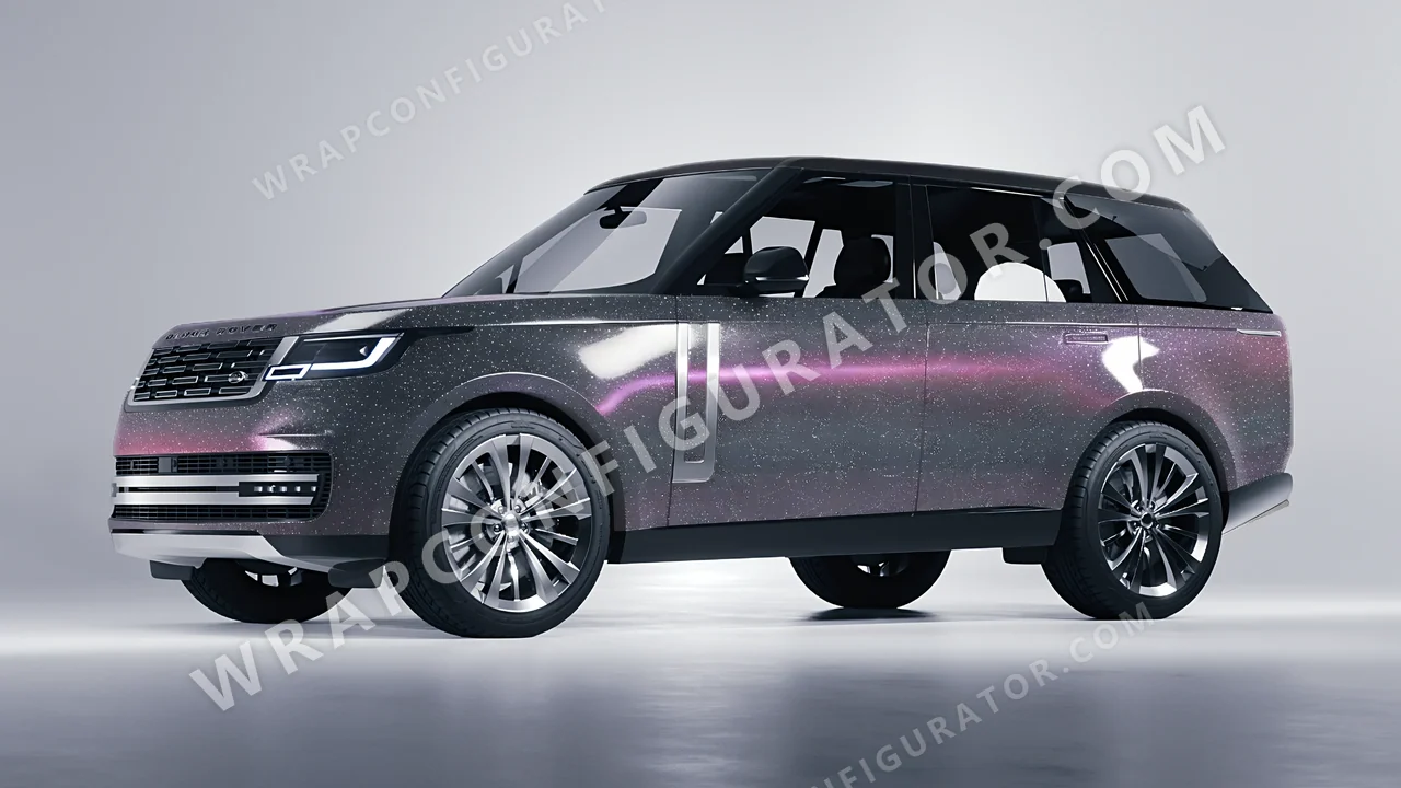Purple Land Rover Range Rover 2024 wrapped in Colourshield PPF by HyperPro Gray/Purple CG07-P