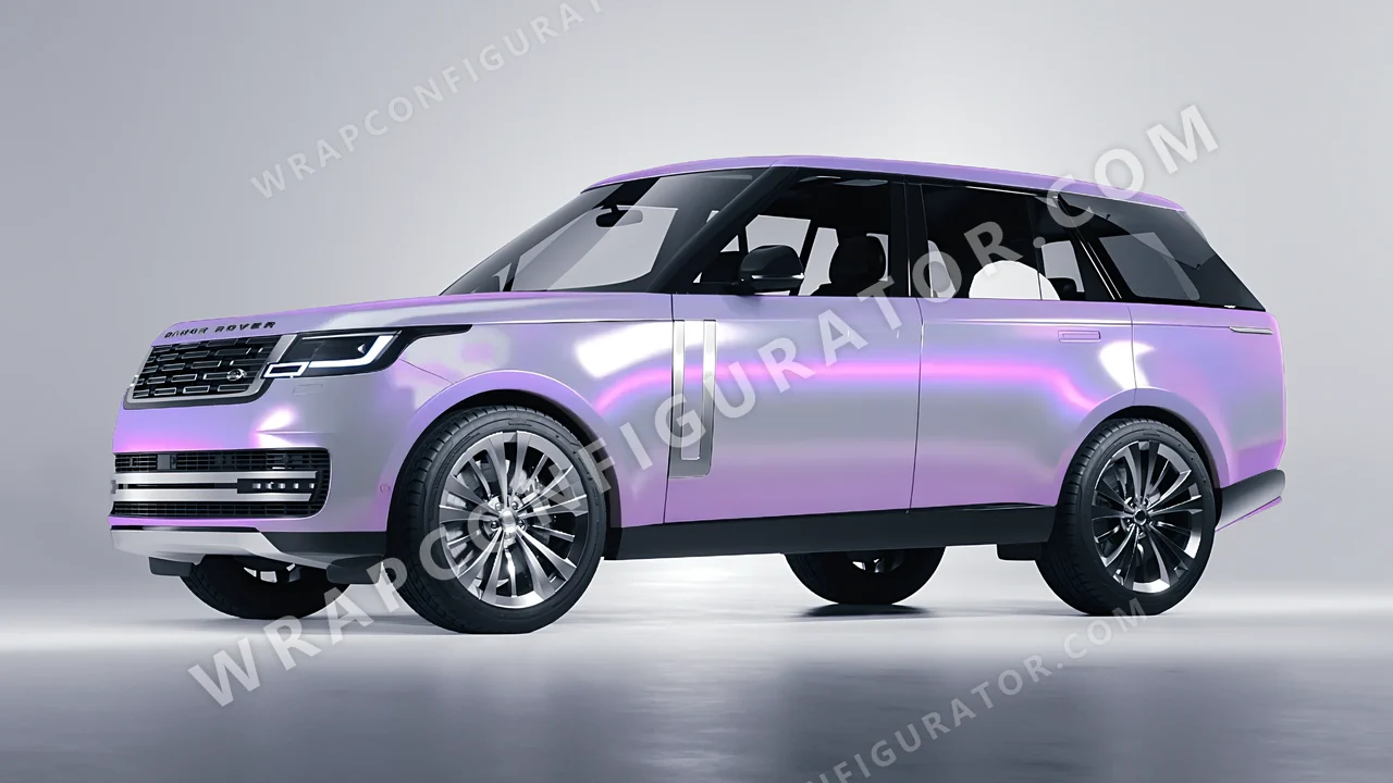 Purple Land Rover Range Rover 2024 wrapped in Colourshield PPF by HyperPro Gray Purple CGM07-P