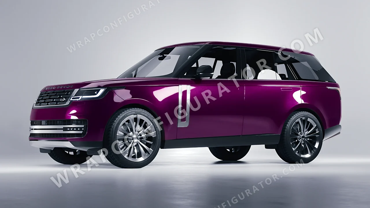 Purple Land Rover Range Rover 2024 wrapped in Colourshield PPF by HyperPro Mulberry Purple HGM80-P