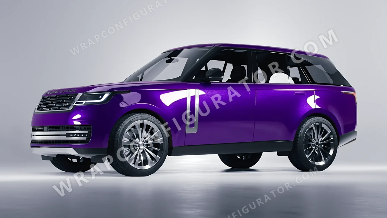 Purple Land Rover Range Rover 2024 wrapped in Colourshield PPF by HyperPro Velour Purple HGM78-P