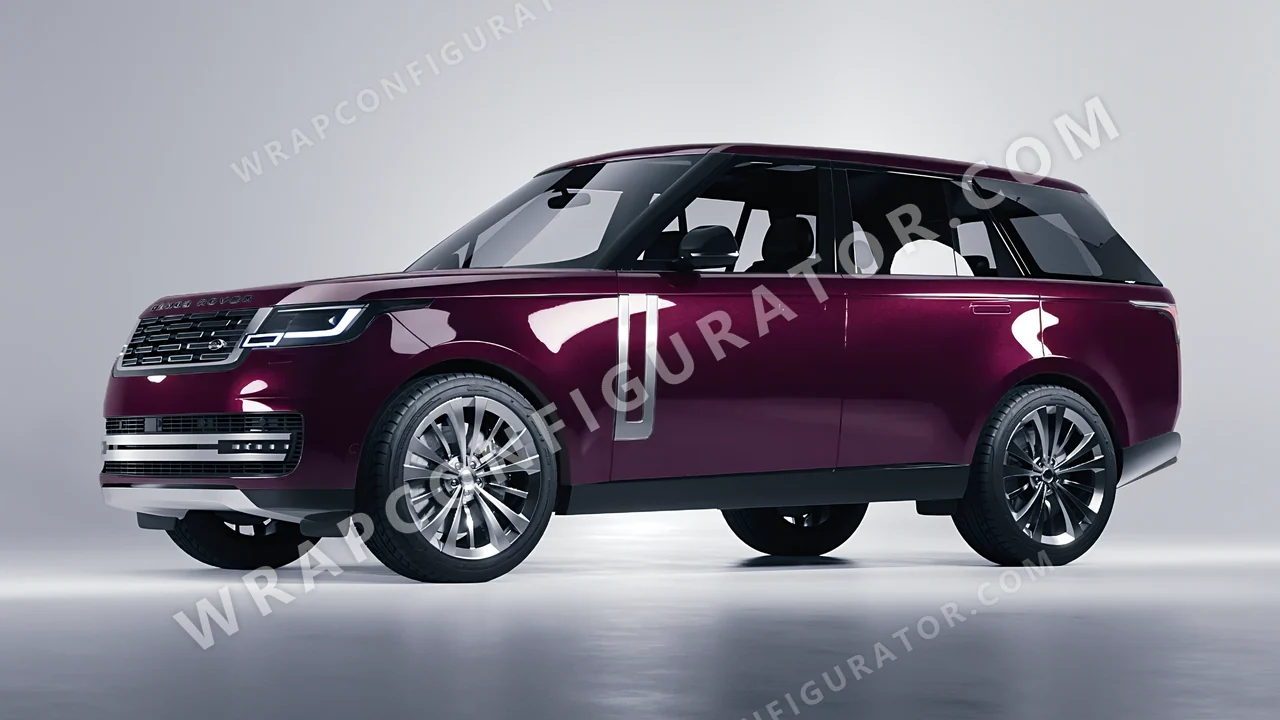 Purple Land Rover Range Rover 2024 wrapped in Inozetek Dynamic PPF Bunny One Purple RB101