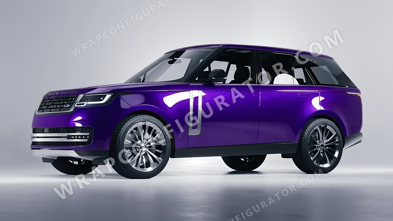 Purple Land Rover Range Rover 2024 wrapped in Inozetek Dynamic PPF Midnight Purple DPPF901