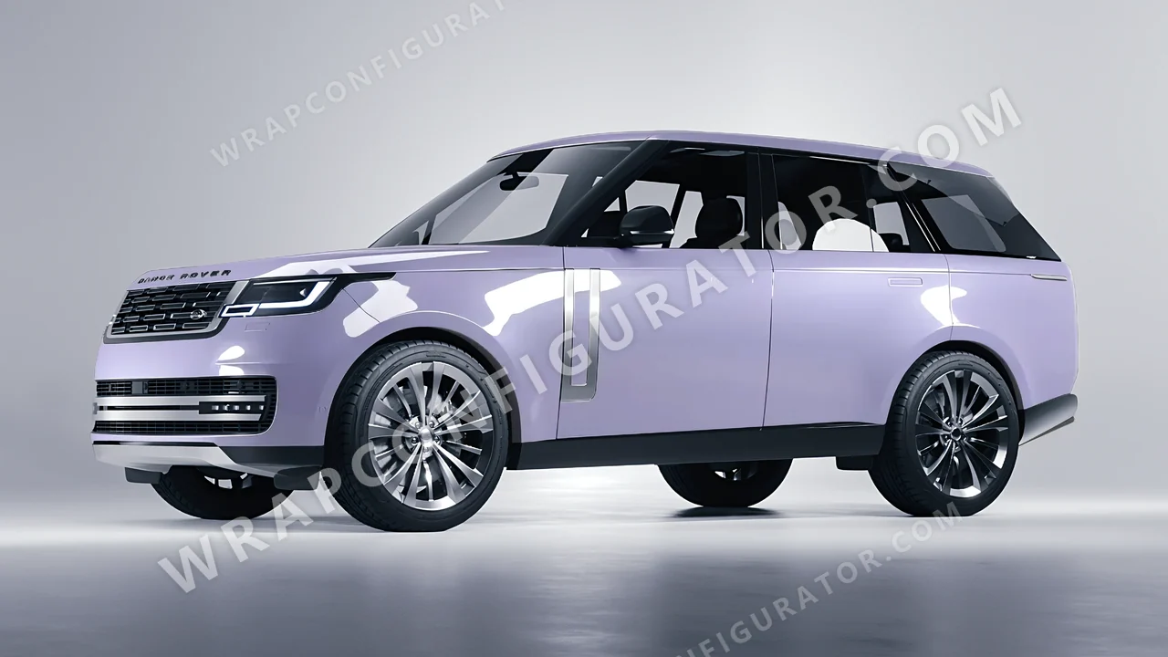 Purple Land Rover Range Rover 2024 wrapped in Inozetek Dynamic PPF Provence Purple DPPF708