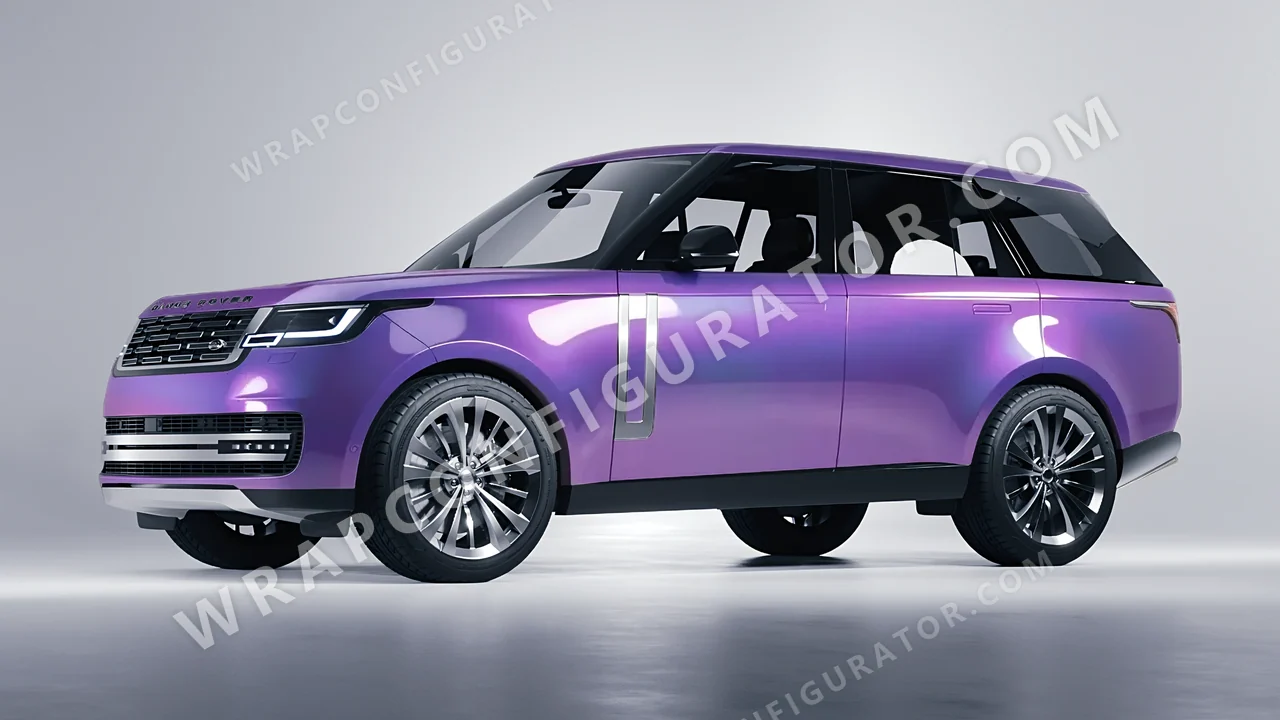 Purple Land Rover Range Rover 2024 wrapped in KPMF Violet Haze K75473