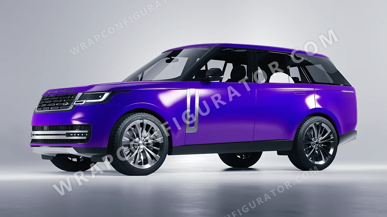Purple Land Rover Range Rover 2024 wrapped in ORACAL Enchanted Violet 970RA-175G