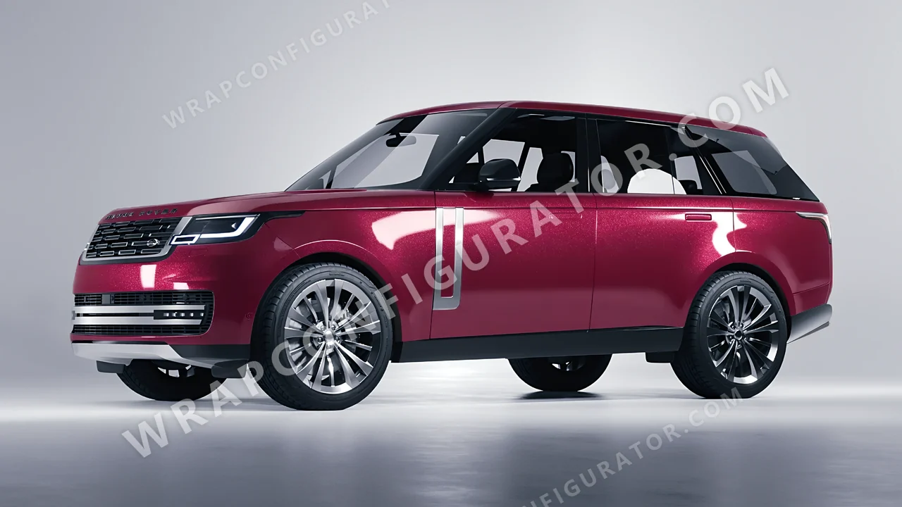 Red Land Rover Range Rover 2024 wrapped in Avery Dennison Spark SW900-419-M