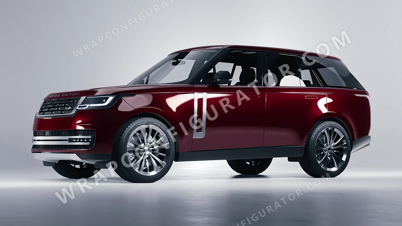 Red Land Rover Range Rover 2024 wrapped in Colourshield PPF by HyperPro Dark Red GAF13-P