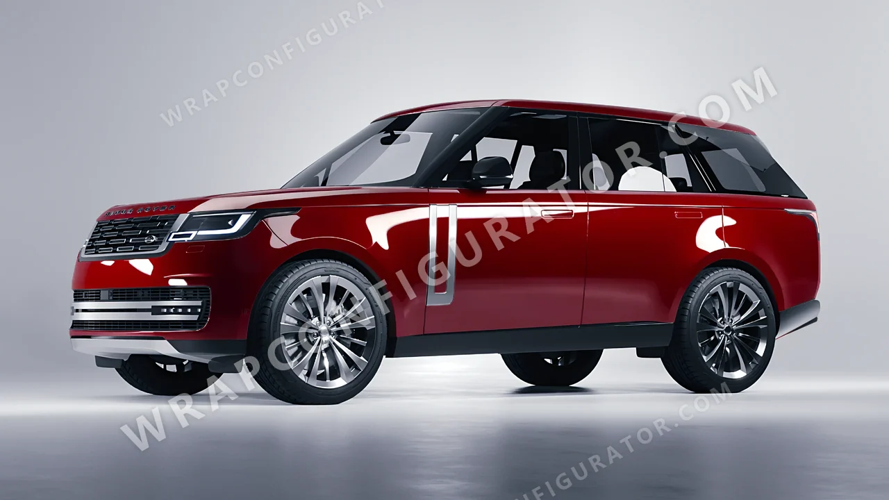 Red Land Rover Range Rover 2024 wrapped in Colourshield PPF by HyperPro Fiery Red HGF83-P