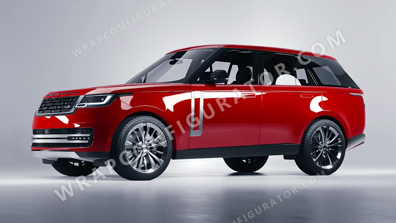 Red Land Rover Range Rover 2024 wrapped in Colourshield PPF by HyperPro Red HGF09-P