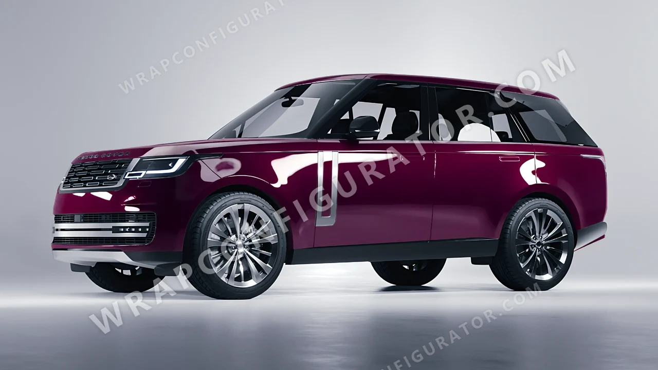 Red Land Rover Range Rover 2024 wrapped in Colourshield PPF by HyperPro Ruby Star HGF61-P