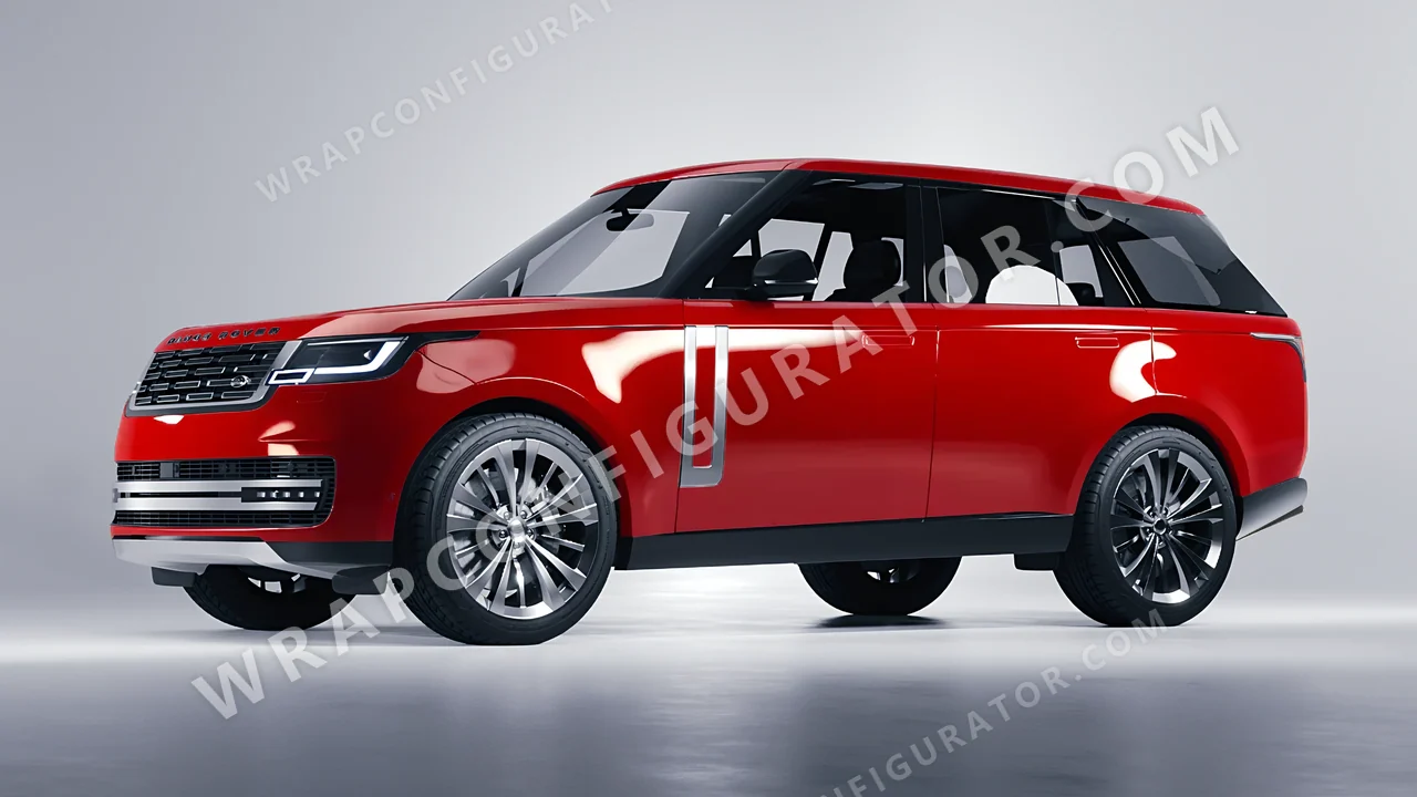 Red Land Rover Range Rover 2024 wrapped in Colourshield PPF by HyperPro Tomato Red HGF71-P