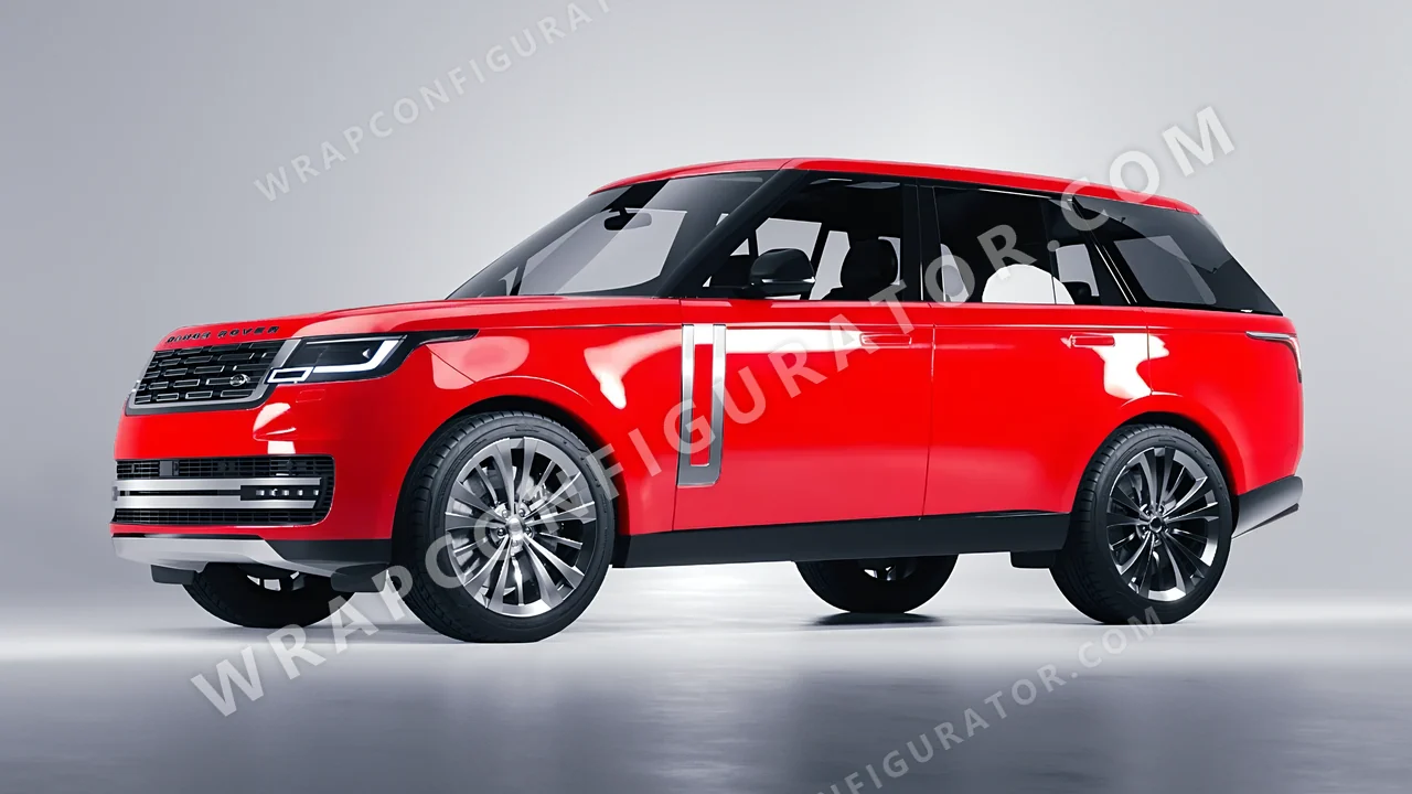 Red Land Rover Range Rover 2024 wrapped in Inozetek Dynamic PPF Italia Red DPPF917