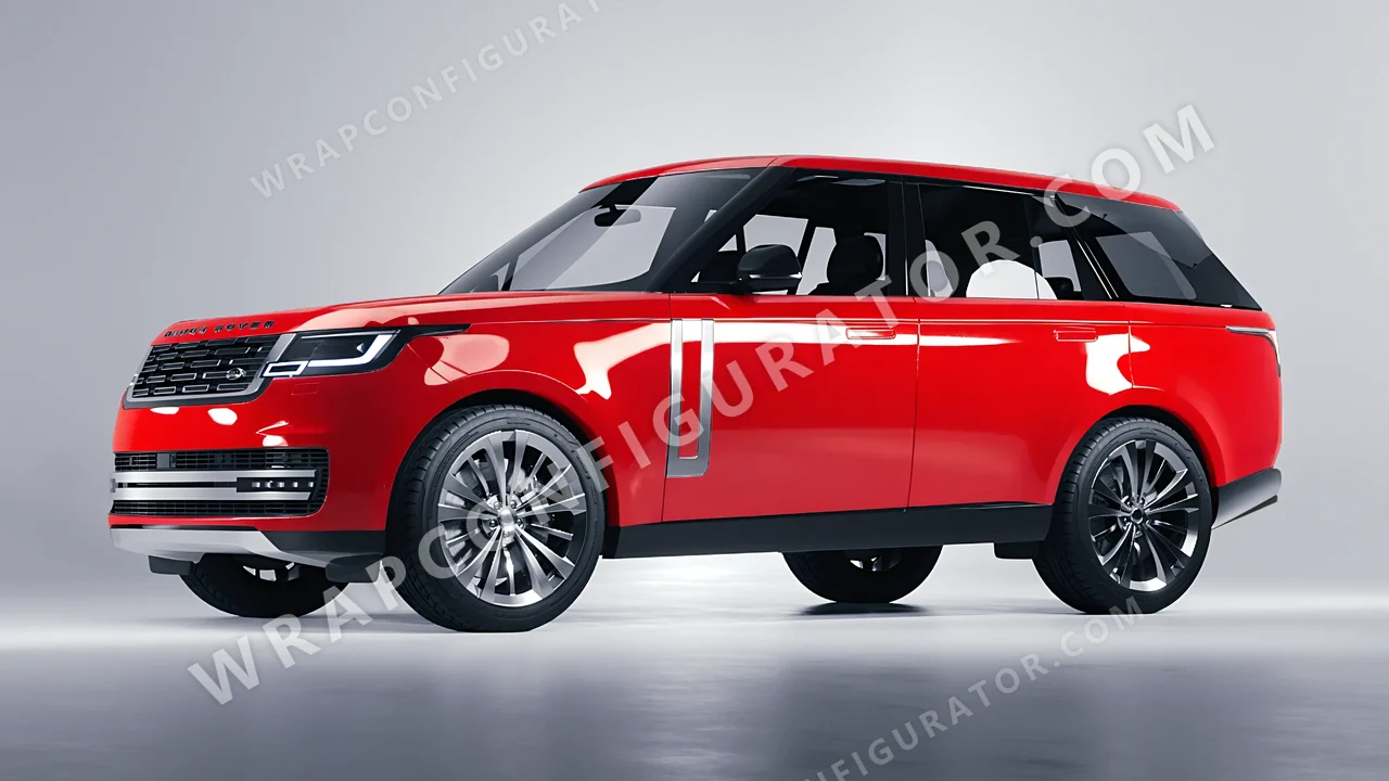 Red Land Rover Range Rover 2024 wrapped in ORACAL Rose Hip 970RA-897G