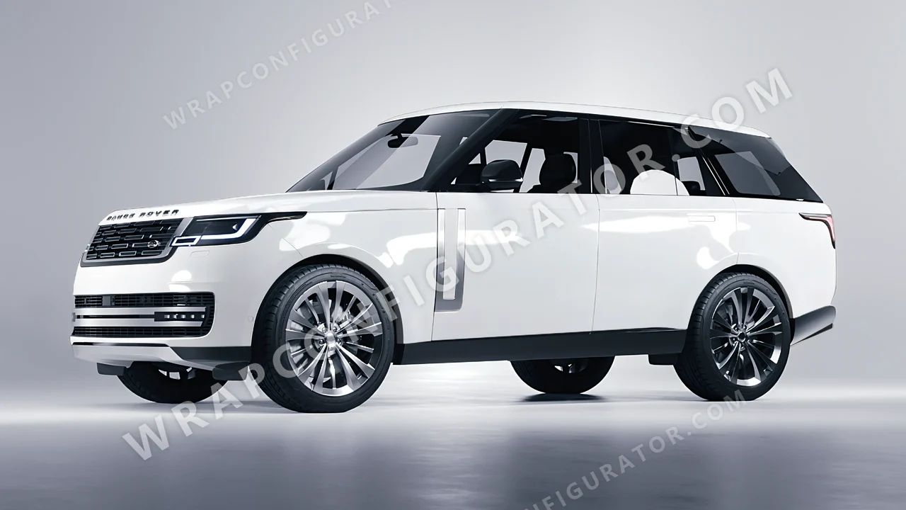 White Land Rover Range Rover 2024 wrapped in 3M Gloss White G10
